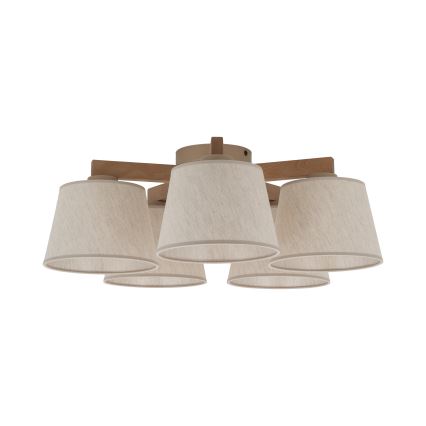 BRILAGI - LED Prislonjen luster LATTE SABIA 5xE27/15W/230V bor/krem