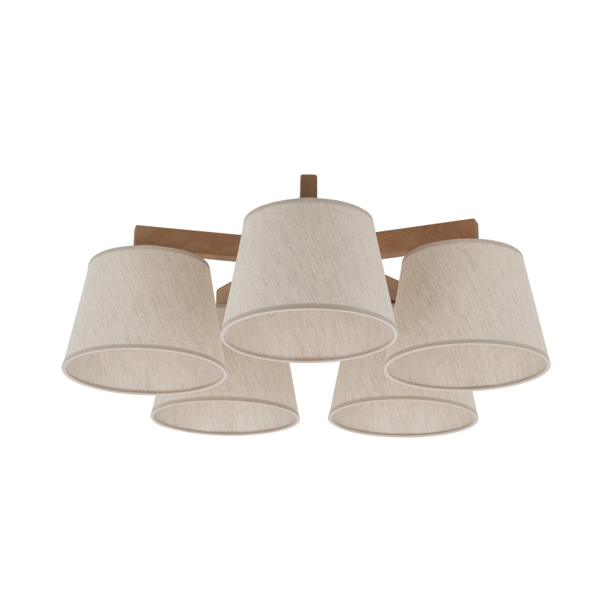 BRILAGI - LED Prislonjen luster LATTE SABIA 5xE27/15W/230V bor/krem