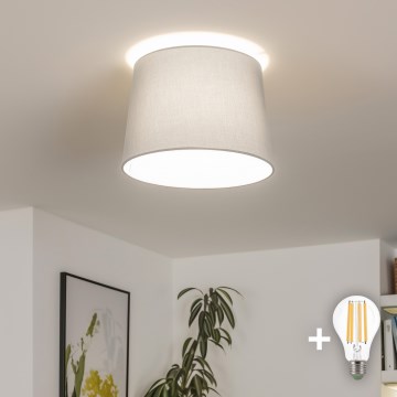 Brilagi - LED prislonjena stropna svjetiljka CERIA 1xE27/40W/230V Ø 30 cm siva