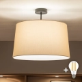 Brilagi - LED prislonjena stropna svjetiljka CERIA 1xE27/60W/230V Ø 45 cm crna/bež