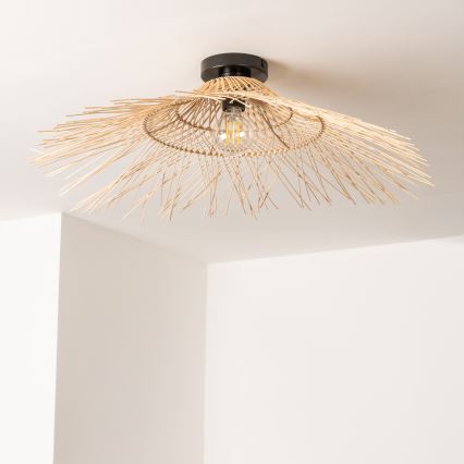 Brilagi - LED prislonjena stropna svjetiljka CERIA BOHO 1xE27/40W/230V pr. 100 cm bambus