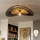Brilagi - LED prislonjena stropna svjetiljka CERIA BOHO 1xE27/40W/230V Ø 50 cm crna/smeđa/hrast