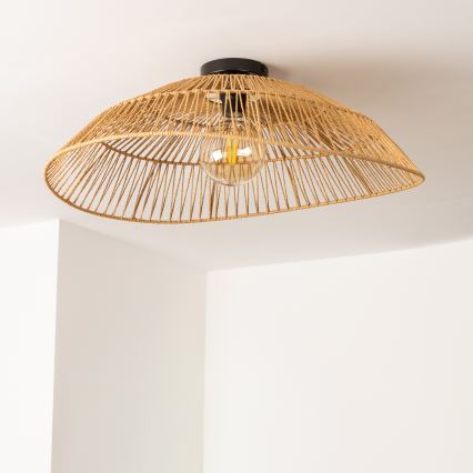 Brilagi - LED prislonjena stropna svjetiljka CERIA BOHO 1xE27/40W/230V Ø 70 cm smeđa