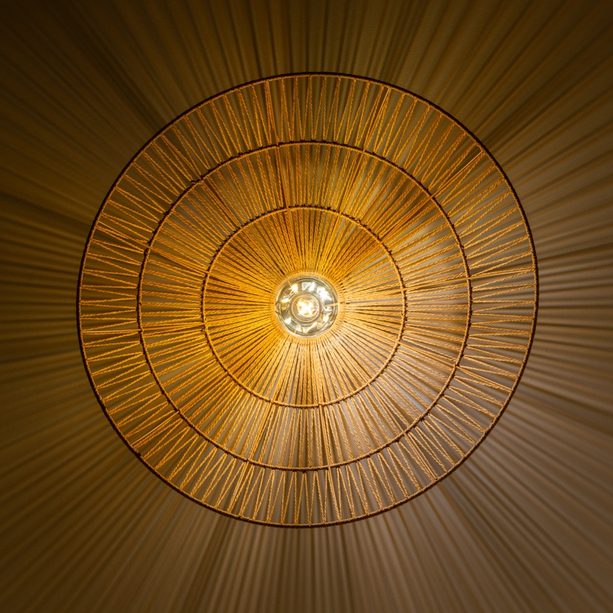 Brilagi - LED prislonjena stropna svjetiljka CERIA BOHO 1xE27/40W/230V Ø 70 cm smeđa