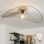 Brilagi - LED prislonjena stropna svjetiljka CERIA WIRE 1xE27/40W/230V 60x80 cm crna/hrast