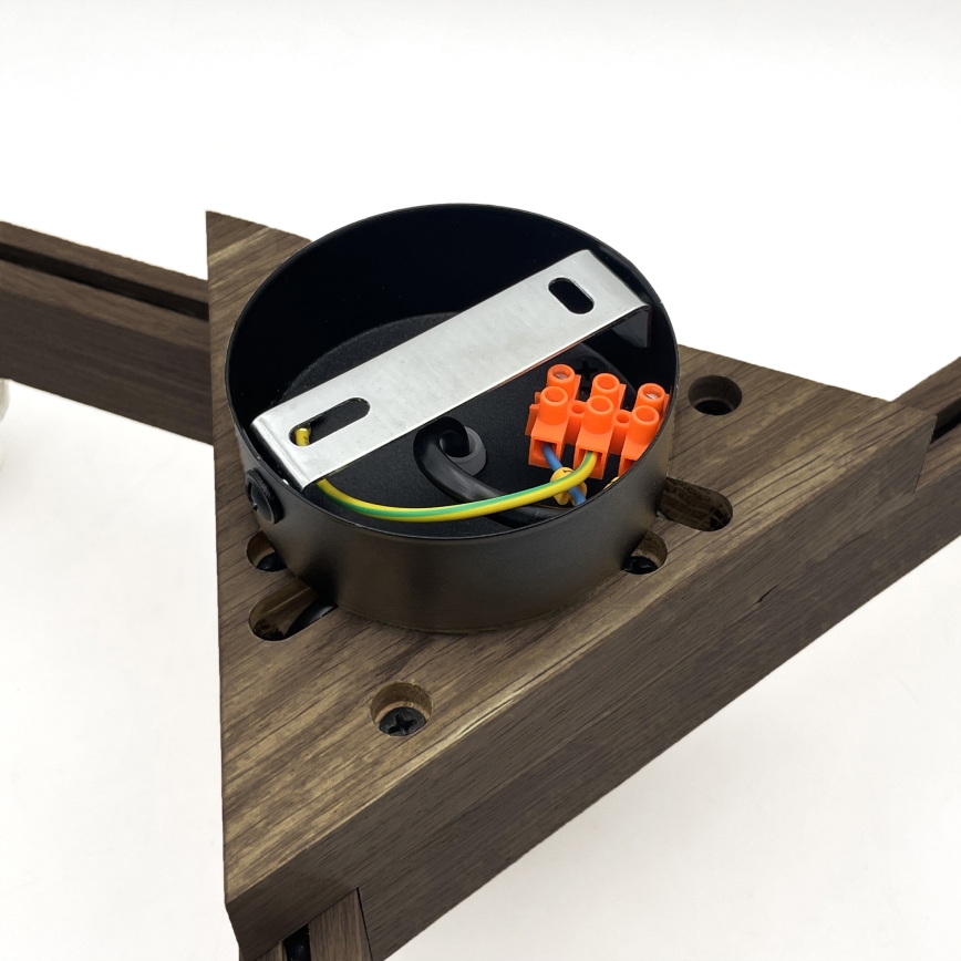 Brilagi - LED stropni luster ANTHONY 3xE14/40W/230V hrast orah/bež