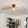 Brilagi - LED prislonjeni luster CERIA WIRE 1xE27/40W/230V 60x80 cm brončani