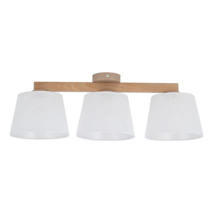 BRILAGI - LED prislonjeni luster LATTE SABIA 3xE27/15W/230V borovina/bijela