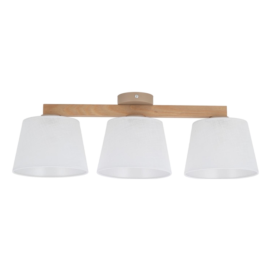 BRILAGI - LED prislonjeni luster LATTE SABIA 3xE27/15W/230V borovina/bijela