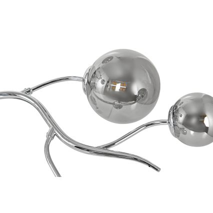 Brilagi - LED prislonjeni luster MISTEL 9xG9/3W/230V crni krom/dimljeno staklo