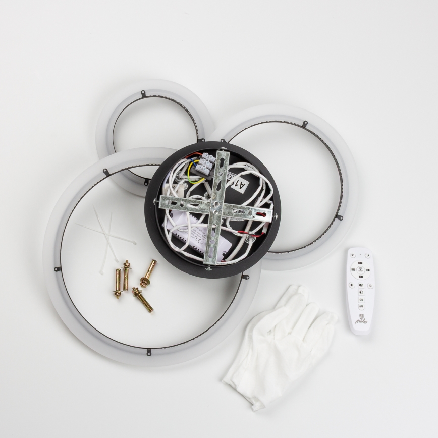 Brilagi - LED stropna lampa s prigušivanjem ORBITS LED/40W/230V 3000-6500K crna + daljinski upravljač