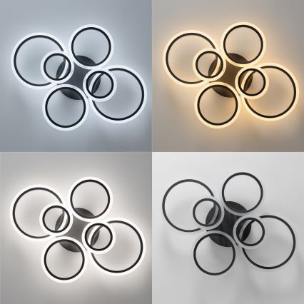 Brilagi - LED stropna lampa s prigušivanjem ORBITS LED/85W/230V 3000-6500K antracit + daljinski upravljač