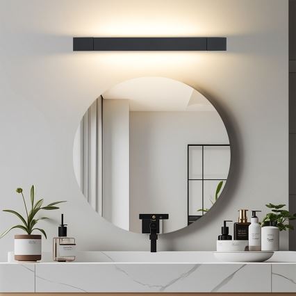 Brilagi - LED osvjetljenje za kupaonsko ogledalo AQUA LINE LED/12W/230V 45 cm IP44 crna CRI 90