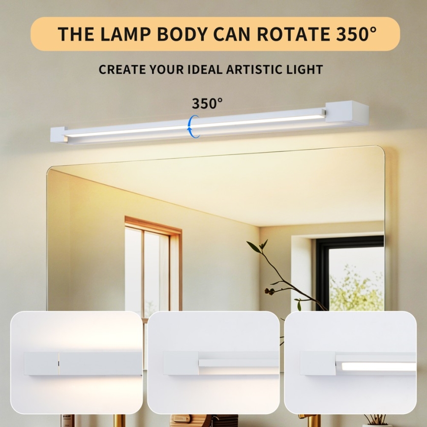 BRILAGI - LED rasvjeta za kupaonsko ogledalo AQUA LINE LED/20W/230V 80 cm IP44 bijela CRI 90