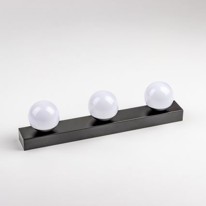 Brilagi - LED kupaonsko svjetlo za ogledalo HOLLYWOOD 3xLED/3W/230V 39 cm IP44 crna