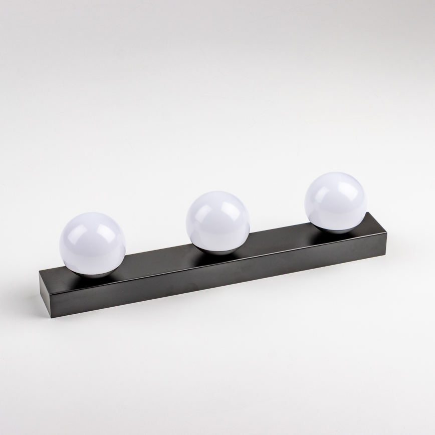 Brilagi - LED kupaonsko svjetlo za ogledalo HOLLYWOOD 3xLED/3W/230V 39 cm IP44 crna