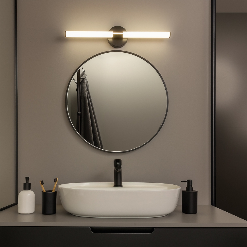 Brilagi - LED osvjetljenje za kupaonsko ogledalo LARA LED/10W/230V 60 cm IP44 crna