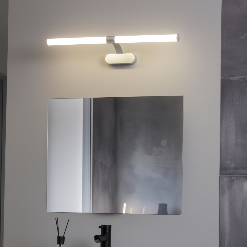 Brilagi - LED kupaonsko osvjetljenje za ogledalo 2u1 TUBEO LED/8W/230V 60 cm IP44 srebrno