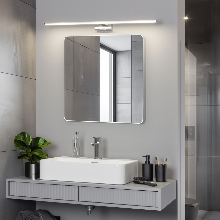 Brilagi - LED kupaonsko osvjetljenje za ogledalo 3 u 1 VESTRA LED/15W/230V 80 cm IP44 sjajni krom