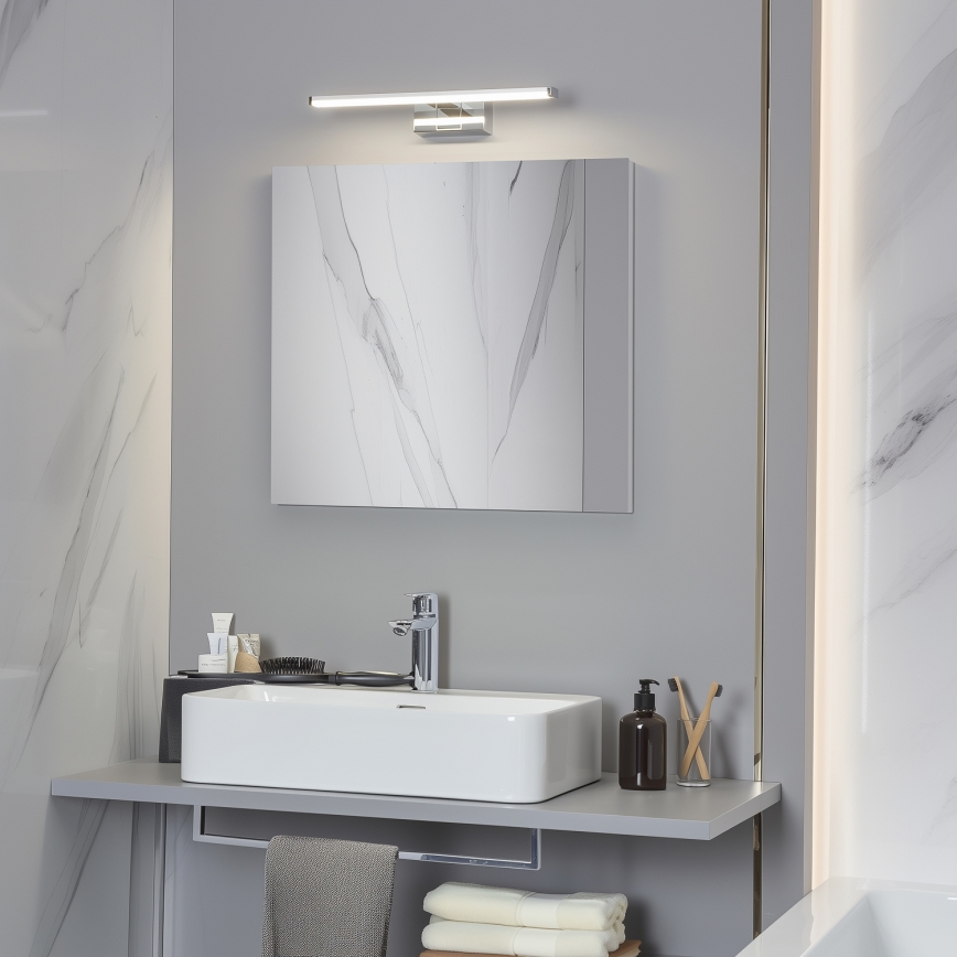 Brilagi - LED kupaonsko osvjetljenje za ogledalo 3u1 VESTRA LED/8W/230V 40 cm IP44 sjajni krom