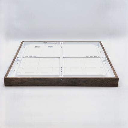 Brilagi - LED Stropna rasvjeta WOODY FRAME LED/40W/230V 60x60 cm IP44 orah