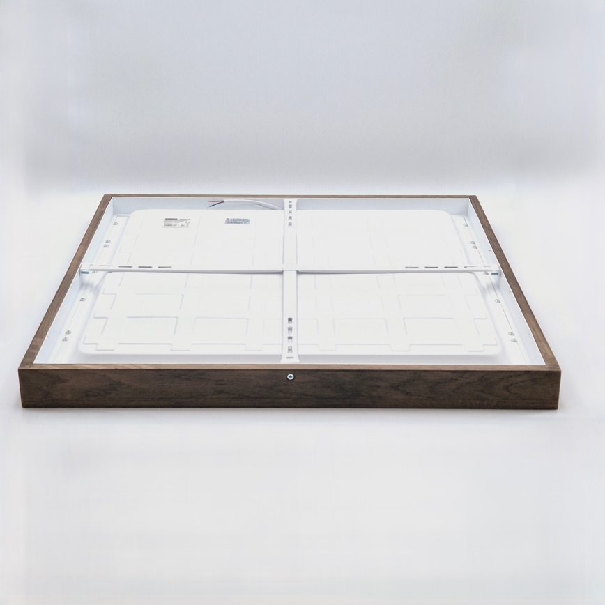 Brilagi - LED Stropna rasvjeta WOODY FRAME LED/40W/230V 60x60 cm IP44 orah