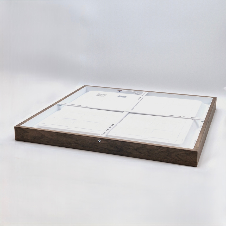 Brilagi - LED Stropna rasvjeta WOODY FRAME LED/40W/230V 60x60 cm IP44 orah