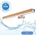Brilagi - LED Rasvjeta za ogledalo u kupaonici WOODY MIRROR LED/12W/230V 60 cm IP44 hrast/sjajni krom