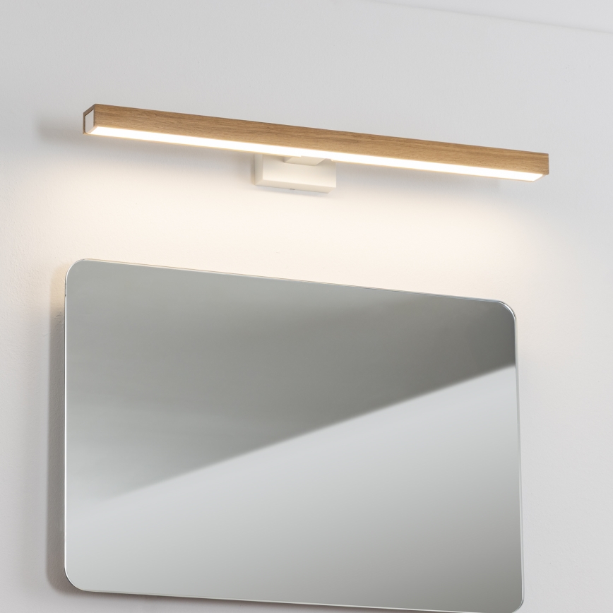 Brilagi - LED Rasvjeta za ogledalo u kupaonici WOODY MIRROR LED/12W/230V 60 cm IP44 hrast/bijela