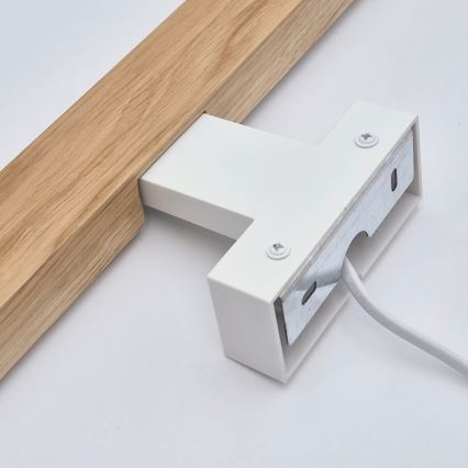Brilagi - LED Rasvjeta za ogledalo u kupaonici WOODY MIRROR LED/12W/230V 60 cm IP44 hrast/bijela