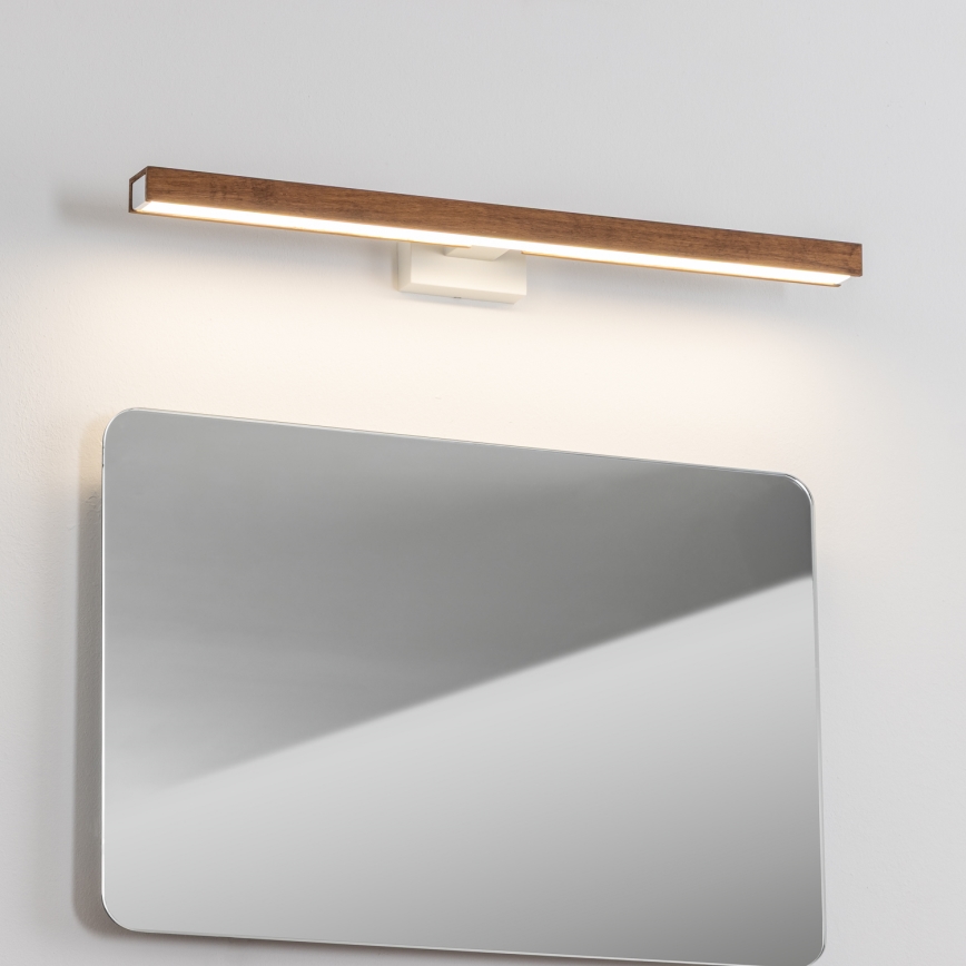 Brilagi - LED Rasvjeta za ogledalo u kupaonici WOODY MIRROR LED/12W/230V 60 cm IP44 hrast trešnja/bijela