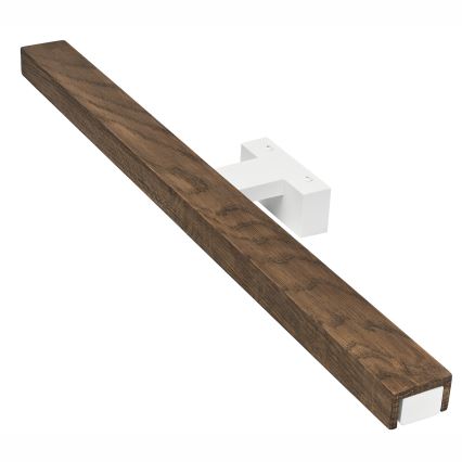 Brilagi - LED Rasvjeta za ogledalo u kupaonici WOODY MIRROR LED/12W/230V 60 cm IP44 hrast orah/bijela