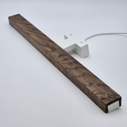 Brilagi - LED Rasvjeta za ogledalo u kupaonici WOODY MIRROR LED/12W/230V 60 cm IP44 hrast orah/bijela