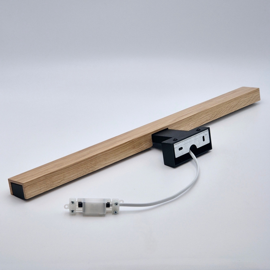 Brilagi - LED Rasvjeta za ogledalo u kupaonici WOODY MIRROR LED/12W/230V 60 cm IP44 hrast/crna