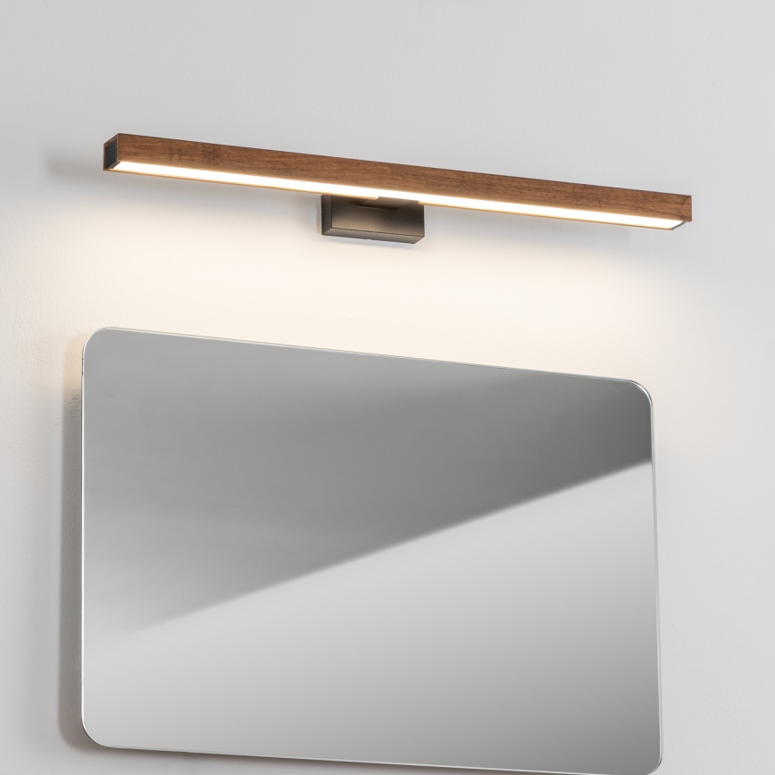 Brilagi - LED Rasvjeta za ogledalo u kupaonici WOODY MIRROR LED/12W/230V 60 cm IP44 hrast trešnja/crna