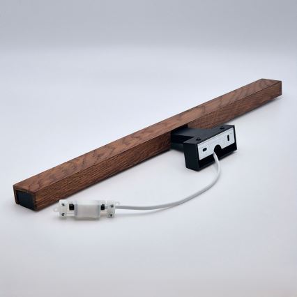 Brilagi - LED Rasvjeta za ogledalo u kupaonici WOODY MIRROR LED/12W/230V 60 cm IP44 hrast trešnja/crna