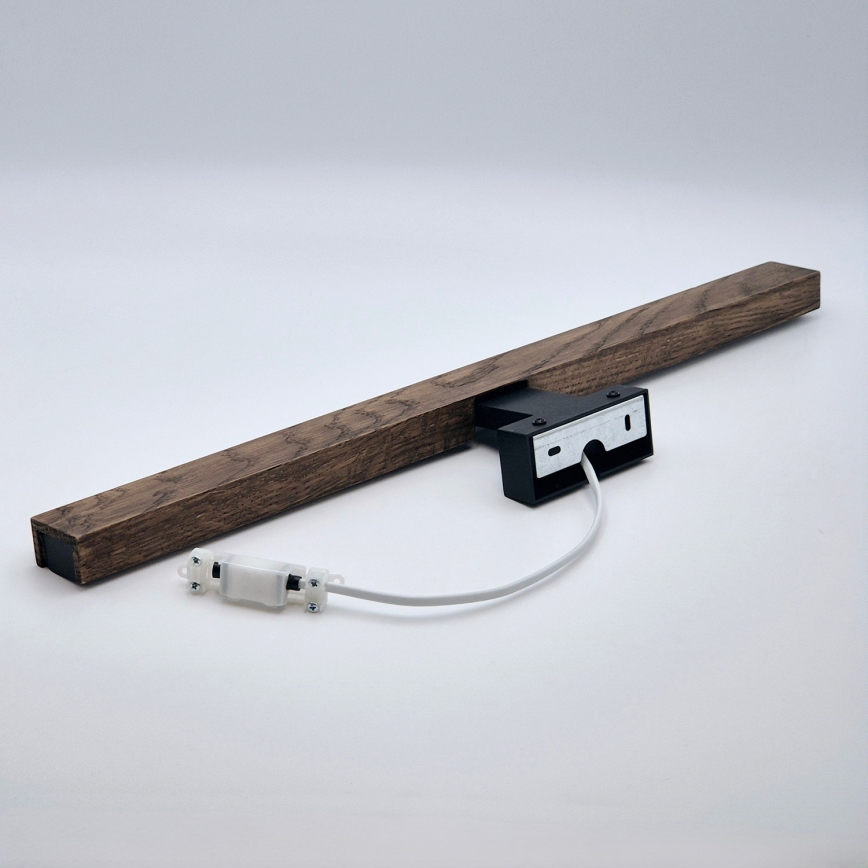Brilagi - LED Rasvjeta za ogledalo u kupaonici WOODY MIRROR LED/12W/230V 60 cm IP44 hrast orah/crna