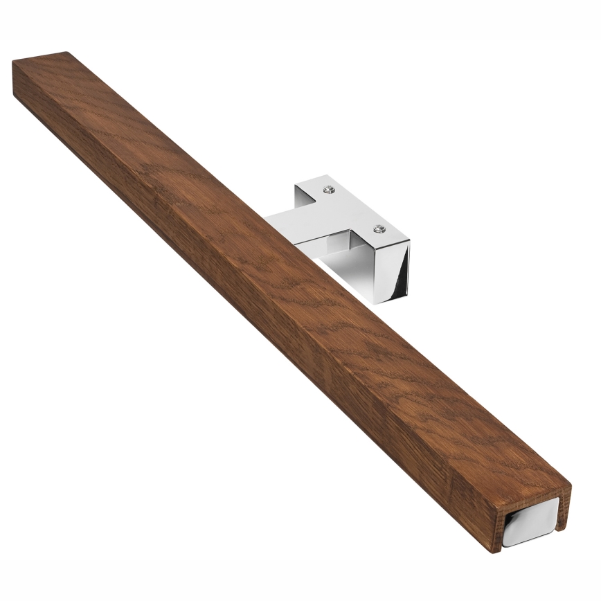 Brilagi - LED Rasvjeta za ogledalo u kupaonici WOODY MIRROR LED/12W/230V 60 cm IP44 hrast trešnja/sjajni krom