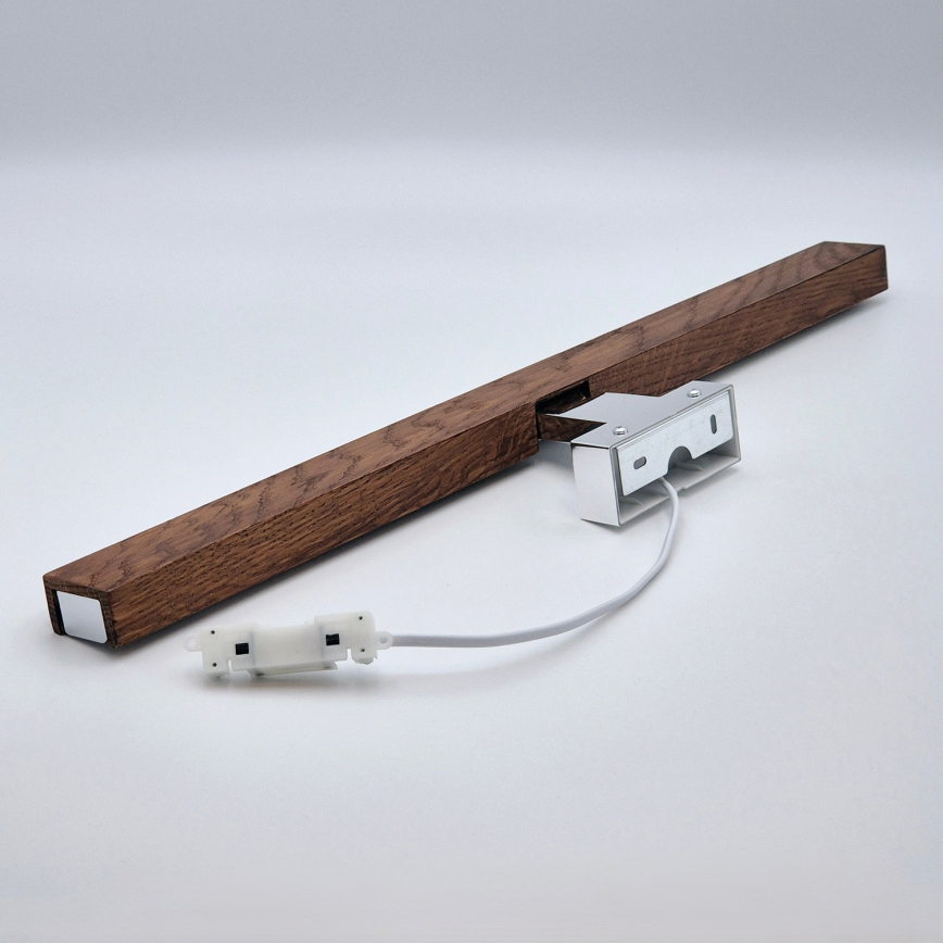 Brilagi - LED Rasvjeta za ogledalo u kupaonici WOODY MIRROR LED/12W/230V 60 cm IP44 hrast trešnja/sjajni krom