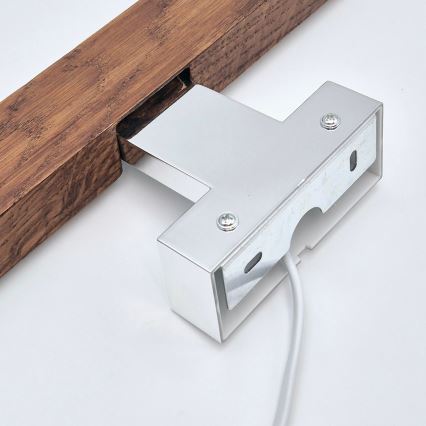 Brilagi - LED Rasvjeta za ogledalo u kupaonici WOODY MIRROR LED/12W/230V 60 cm IP44 hrast trešnja/sjajni krom