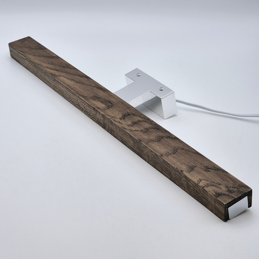 Brilagi - LED Rasvjeta za ogledalo u kupaonici WOODY MIRROR LED/12W/230V 60 cm IP44 hrast orah/sjajni krom