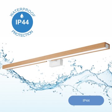Brilagi - LED Rasvjeta za ogledalo u kupaonici WOODY MIRROR LED/15W/230V 90 cm IP44 hrast/bijela