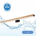 Brilagi - LED Rasvjeta za ogledalo u kupaonici WOODY MIRROR LED/15W/230V 90 cm IP44 hrast/crna