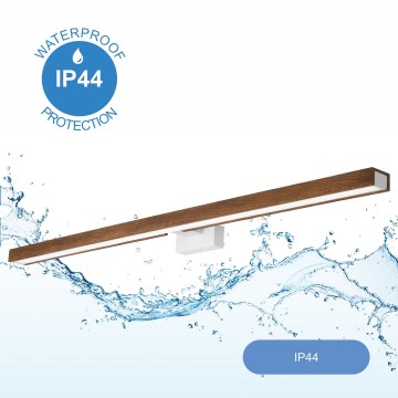 Brilagi - LED Rasvjeta za ogledalo u kupaonici WOODY MIRROR LED/15W/230V 90 cm IP44 hrast trešnja/bijela