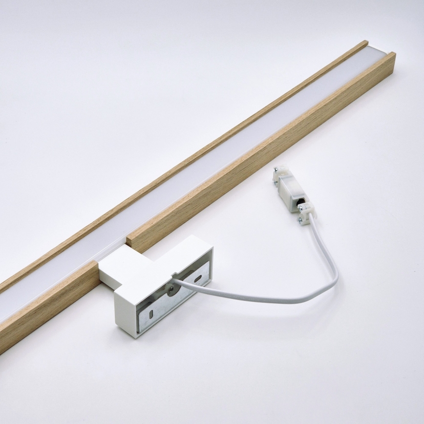 Brilagi - LED Rasvjeta za ogledalo u kupaonici WOODY MIRROR LED/15W/230V 90 cm IP44 hrast/bijela
