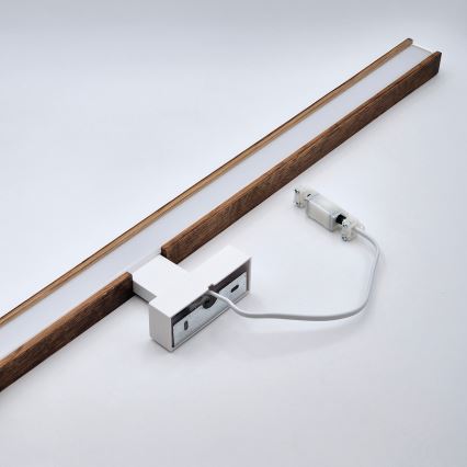 Brilagi - LED Rasvjeta za ogledalo u kupaonici WOODY MIRROR LED/15W/230V 90 cm IP44 hrast trešnja/bijela