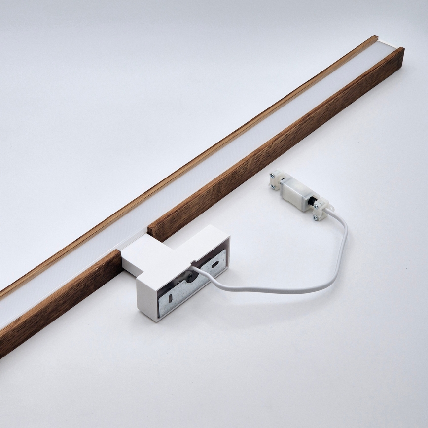 Brilagi - LED Rasvjeta za ogledalo u kupaonici WOODY MIRROR LED/15W/230V 90 cm IP44 hrast trešnja/bijela