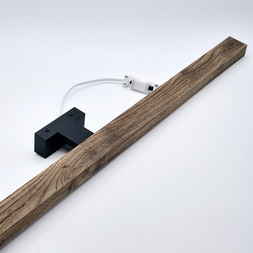 Brilagi - LED Rasvjeta za ogledalo u kupaonici WOODY MIRROR LED/15W/230V 90 cm IP44 hrast orah/crna