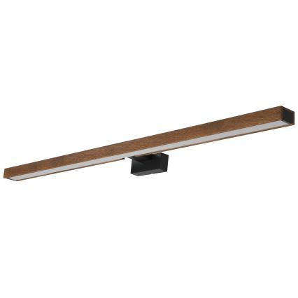 Brilagi - LED Rasvjeta za ogledalo u kupaonici WOODY MIRROR LED/15W/230V 90 cm IP44 hrast trešnja/crna