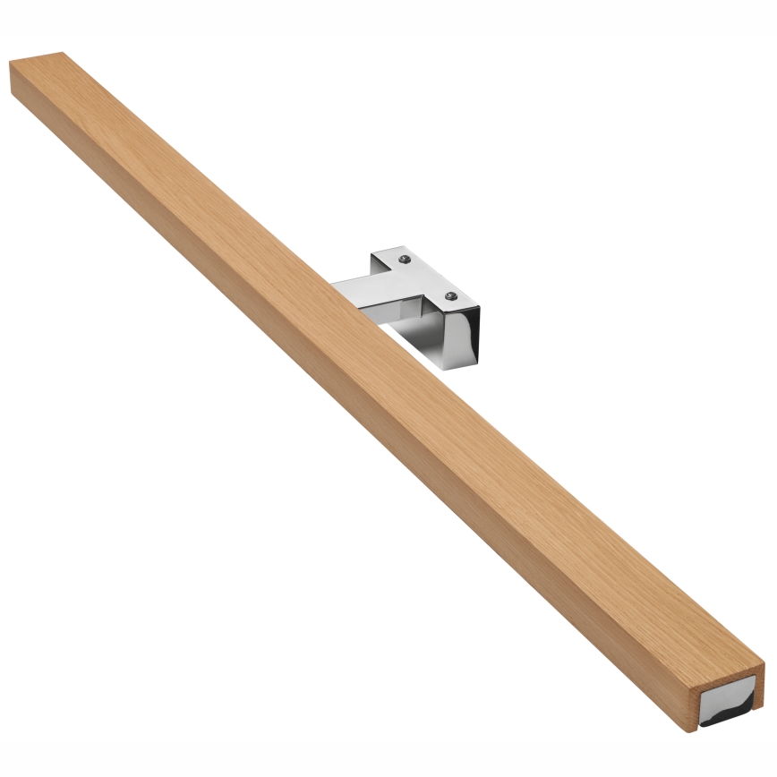 Brilagi - LED Rasvjeta za ogledalo u kupaonici WOODY MIRROR LED/15W/230V 90 cm IP44 hrast/sjajni krom